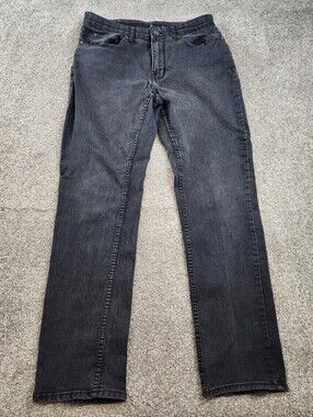 Nat Nast jeans mens 32x32 black denim straight leg